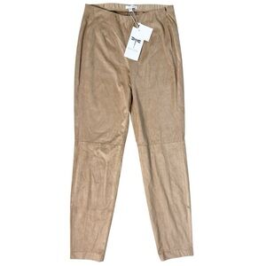 TYLER BOE NWT Faux Suede Side Zip Slim Pants Size 4 in Bronze